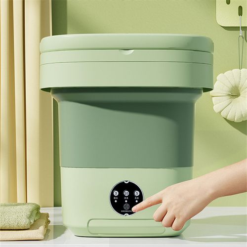 Folding portable washing machine