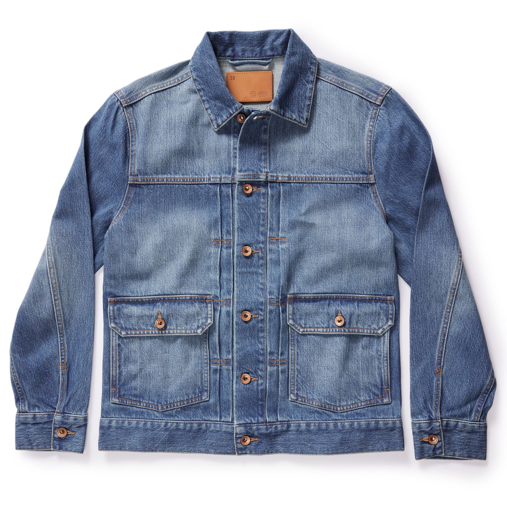 Eauss Ryder Jacket in Sun Bleached Denim