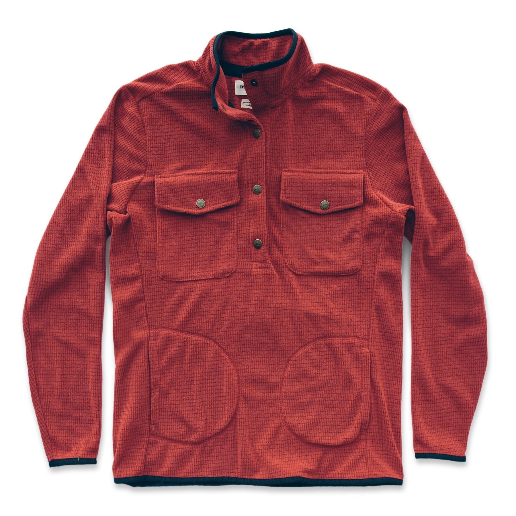 Eauss Pack Pullover in Red Polartec Fleece