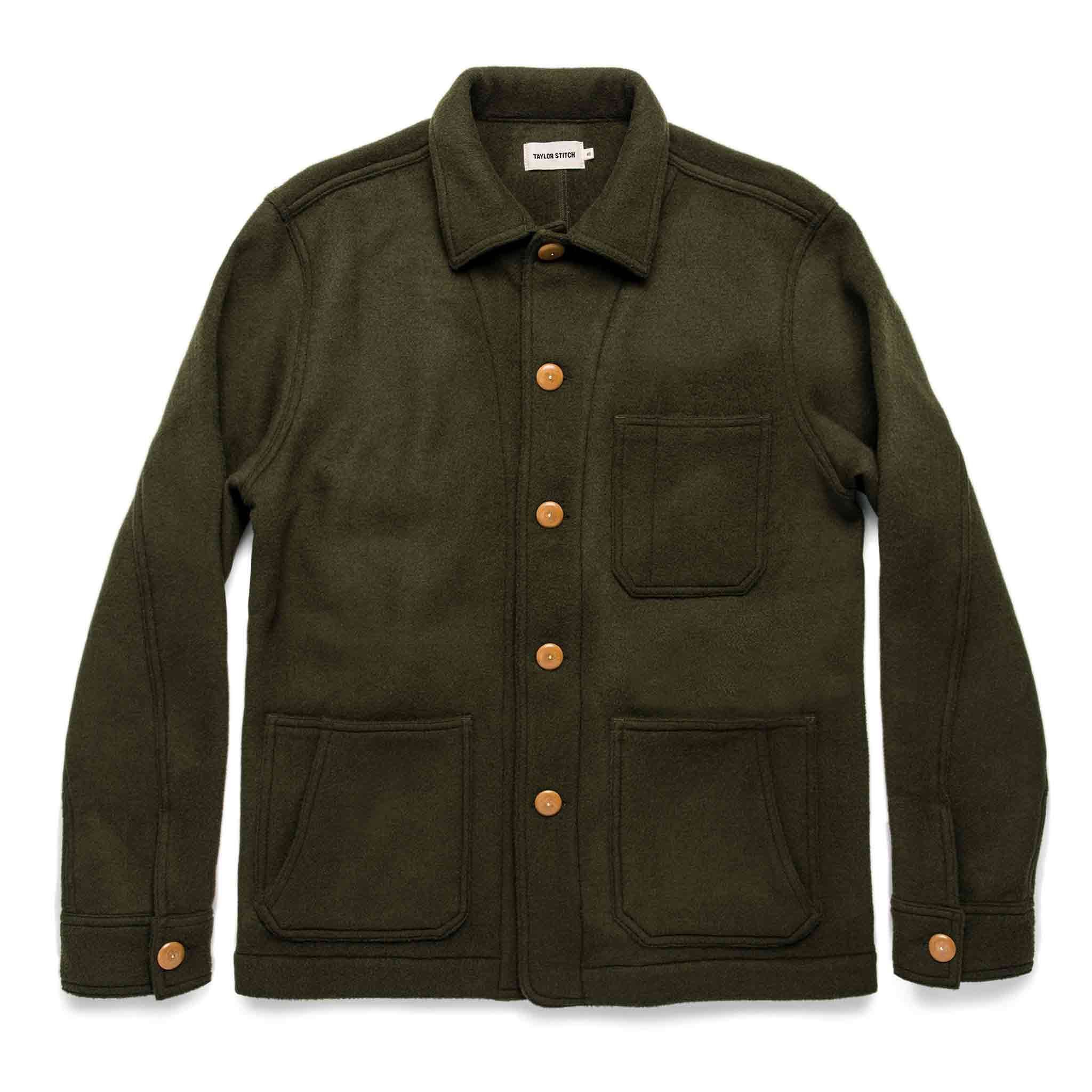 Eauss Ojai Jacket in Olive Wool