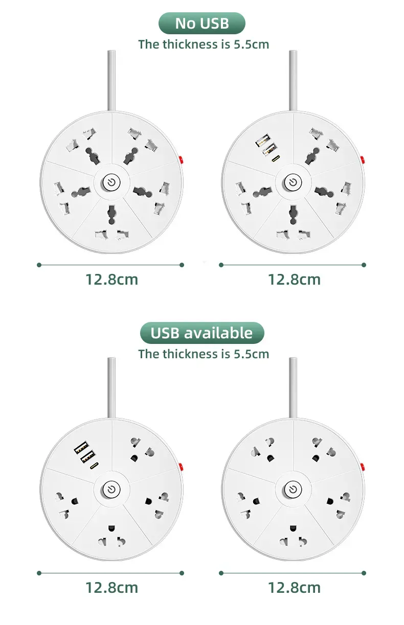 🔥🔥🔥multifunctional socket, so that your desktop is no longer messy, it will help you clean up together, you no longer have to worry about finding a place to charge, lightweight, portable, home office can be