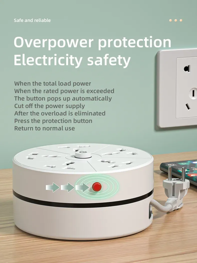 🔥🔥🔥multifunctional socket, so that your desktop is no longer messy, it will help you clean up together, you no longer have to worry about finding a place to charge, lightweight, portable, home office can be