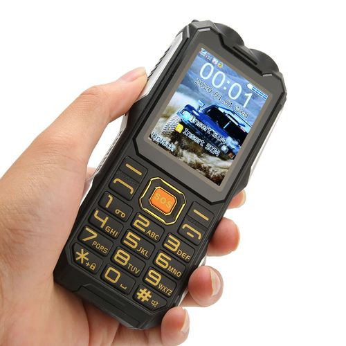 2G Rugged Phone, Unlocked Cell Phone for SeniorsKids, Elderly Mobile Phone with 2.6in Screen, 16800mAh Battery, Dual LED Flashlight, Big Speaker, SOS, Radio, Bluetooth