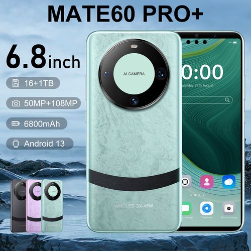 Smartphone, 16 +TB ROM, 6.8 Inch FHD+ 60Hz Display, 50MP+108MP Camera, 6800mAh, Octa-Core, 3G Dual SIM Cell Phones, Fingerprint, Face ID, GPS