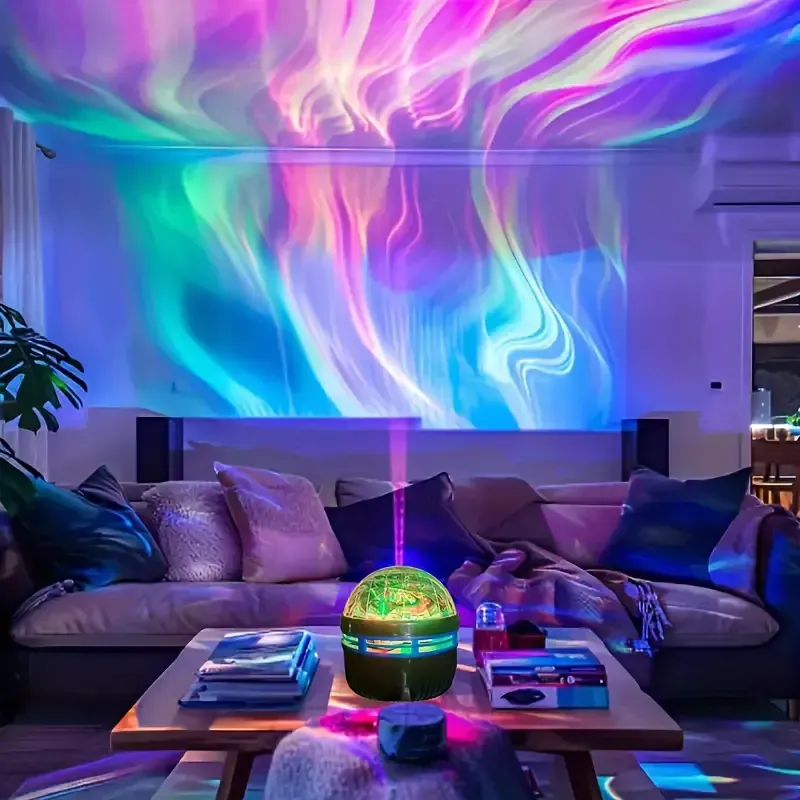 Aurora LED Atmosphere Projector Light RGB የርቀት መቆጣጠሪያ፣ ጋላክሲ ስታር ፕሮጀክተር፣ የመኝታ ክፍል የምሽት ብርሃን ፕሮጀክተር፣ ኮከብ ፕሮጀክተር፣ የአዋቂዎች ክፍል ማስዋቢያ፣ የቤት ቲያትር፣ ጣሪያ፣ የስጦታ ማስዋቢያ፣ ካምፕ፣ የሰርግ ማስዋቢያ፣ አስማት ፕሮጀክተር የብርሃን ስጦታ፣ የበዓል ግብዣ፣ የቤት ማስጌጫ፣ የገና በዓል ስጦታ