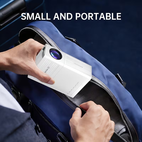 Portable Projector, Supports 1080P, USB Connection