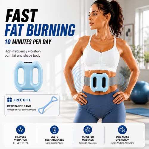 Multifunctional Burning And Relaxation Double Ring Massager