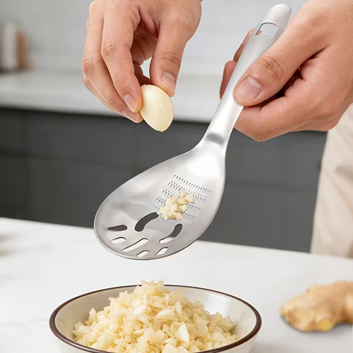 Stainless Steel Garlic Ginger Grater Spoon