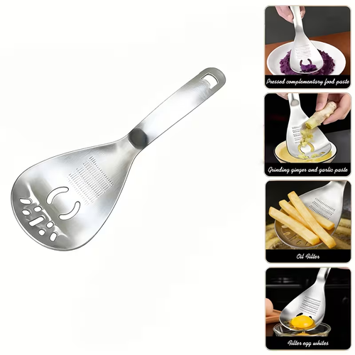 Stainless Steel Garlic Ginger Grater Spoon