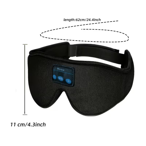 1pc 3D Wireless Sleep Mask with 5.2 BT Earphones