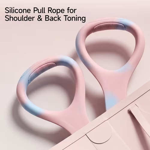High-elasticity Single-loop Pilates Resistance Band, Skin-friendly Non-slip Silicone Puller, Women's Back-opening Resistance Rope Suitable for Yoga, Fitness, and Stretching Exercises, for Arms, Back Opening, and Chest Expansion
