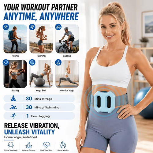 Multifunctional Burning And Relaxation Double Ring Massager
