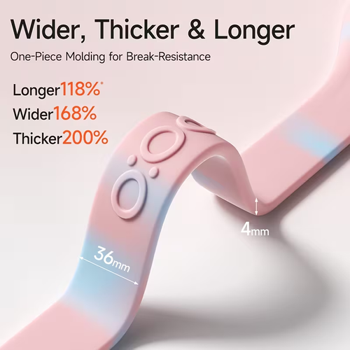 High-elasticity Single-loop Pilates Resistance Band, Skin-friendly Non-slip Silicone Puller, Women's Back-opening Resistance Rope Suitable for Yoga, Fitness, and Stretching Exercises, for Arms, Back Opening, and Chest Expansion