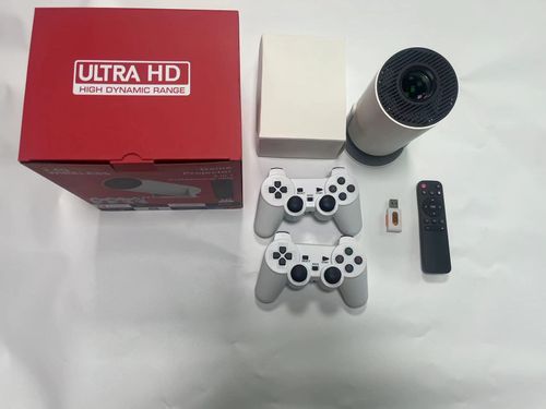 New HY300 Gaming Projector 4K 64GB 10000 Gaming Android 11 Wifi Video Game Console