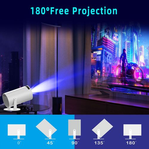 New HY300 Gaming Projector 4K 64GB 10000 Gaming Android 11 Wifi Video Game Console