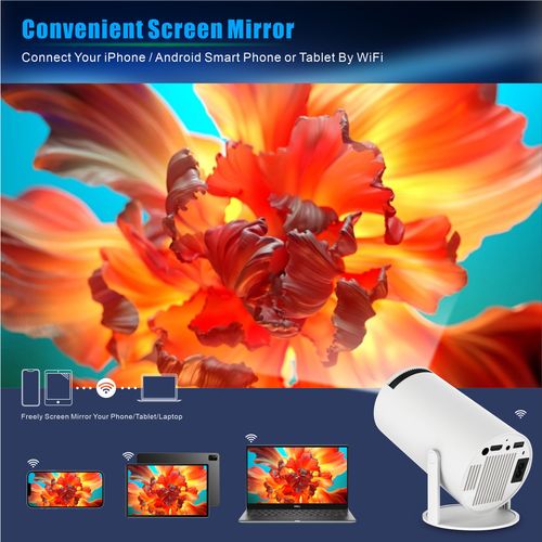 The latest small home theater projector  hy300pro  4K  LCD