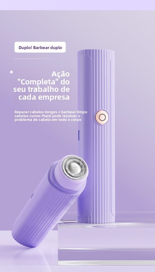 Cabeça dupla 2 em 1 depilador elétrico pode reparar todo o corpo à prova d'água