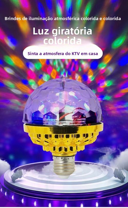 LED colorido bola mágica luz