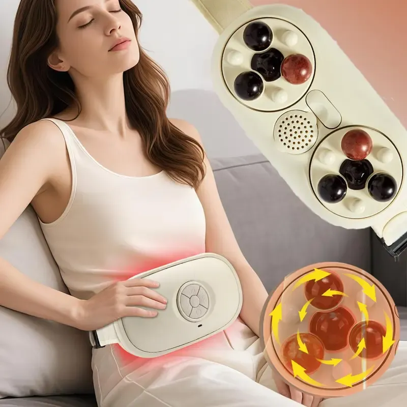お腹をこねるマッサ-ジャ- 暖房付き 腰腹部 経時リラクゼ-ションツ-ル 女性用暖かい生理ゲアデバイス