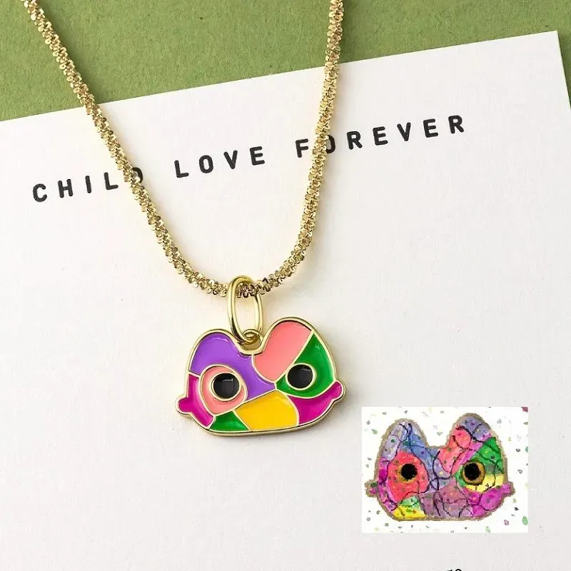 Custom Kids Drawing Necklace