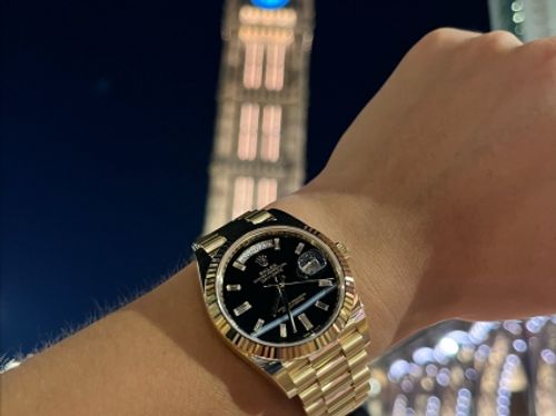 Rolex Day-Date series m228238-0059 watch (Black Ice) (Original Replica)