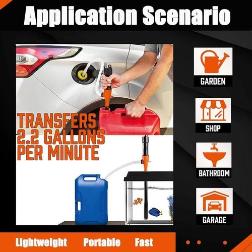 Battery Powered Liquid Transfer Pump for Fuel Water Diesel Fast No Spill Easy Use Kenya