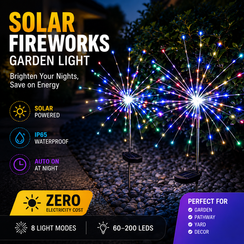 💡 Buy 1 Get 2💡 | Solar Garden Firework Lights Waterproof Outdoor Light Strip for Yard Patio Decor | COD Free Shipping