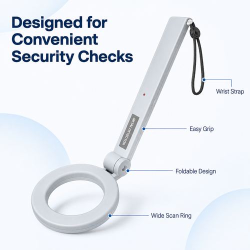 🔥HOT SALE🔥 COD！    Metal Detector,180°Rotating Probe,Built-in Sensing Wire Enclosure,Convenient to Carry,ABS Material,Suitable for Outdoor Treasure Hunting in Multiple Scenarios