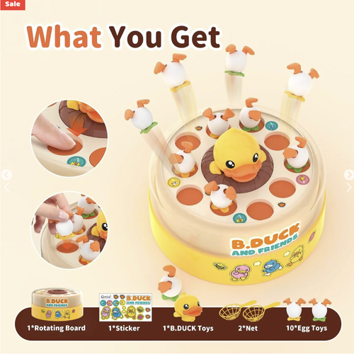 Electric Bouncing Duck Catching Game