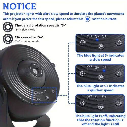 12-in-1 FUCTION Star and Planetarium Projector | USB-Powered, Modern Space-Themed Night Light with Aurora Effects for Bedroom, Ideal for Youngsters and Adults, Adjustable Display Settings