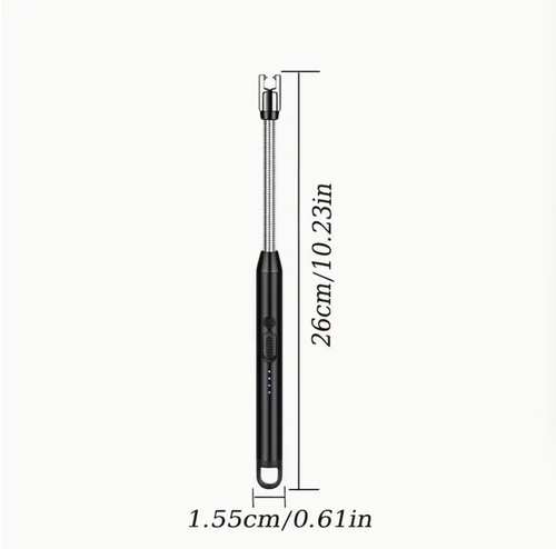 1pc Electronic Igniter Lighter with USB Rechargeable 360° Rotating Refillable Flame