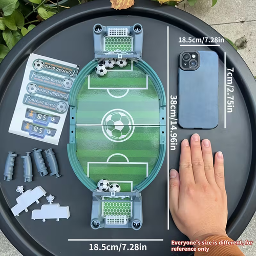 Dual Player Table Soccer Dual Player Family Party Table Soccer Board Game, Portable &amp,Durable Interactive Tabletop Football, Educational Sports Toy