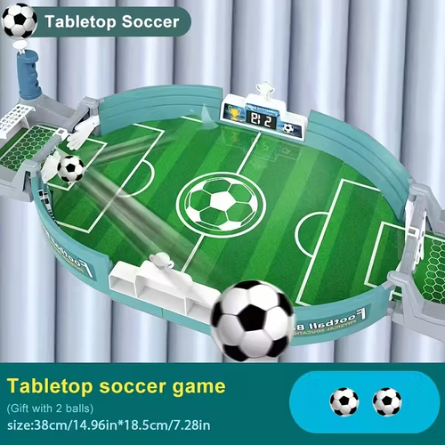 Dual Player Table Soccer Dual Player Family Party Table Soccer Board Game, Portable &amp,Durable Interactive Tabletop Football, Educational Sports Toy