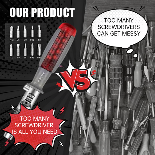 🔥 11-in-1 Ratchet Screwdriver Set 🔧