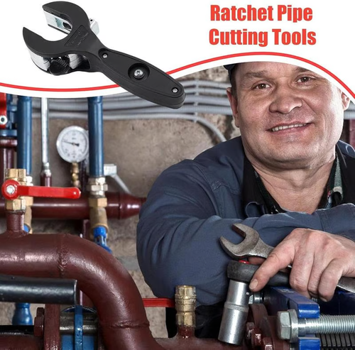 🔥Last Day Discount 49% Off🔥Ratchet-type Pipe Cutter, One-hand Fast Pipe Cutting Tool