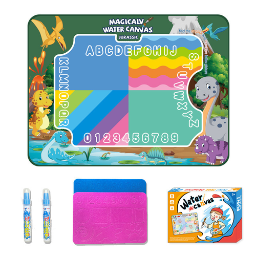 Magic Water Canvas for Kids, Reusable Doodle Mat, Portable Art Toy, Textile Material, Mixed Color, Fun Drawing Experience for Children for Winter Ramadan Mubarak
