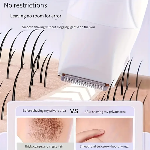 3-in-1 Electric Epilator Set - USB Rechargeable Face Trimmer, Nose Hair Trimmer, Bikini, Armpit, Leg Hair, Nose Hair Remover, for Men and Women