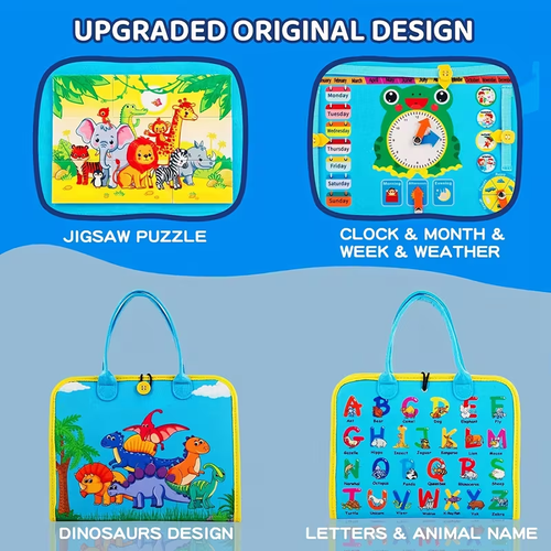 Educational Toy for Youngsters, Includes Life Skills, Letters, Numbers, Shapes, Colors, Animals and Weather, Perfect Travel Companion and Gift for Easter