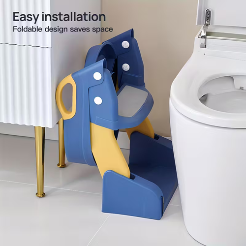 2 In 1 Toilet Potty Training Seat With Step Stool Ladder And Urinal, Safe & Comfortable Potty Chair With Anti-Slip Design, Adjustable Height, Foldable For Easy Storage, Perfect For Kids And Toddlers, Cheap Stuff, Essential Items