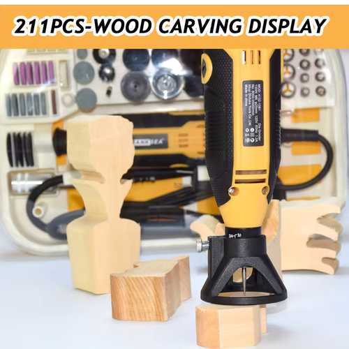 Tool Accessory Kit for Polishing, Cutting, Grinding, And Carving - 120V Electric Rotary Tool