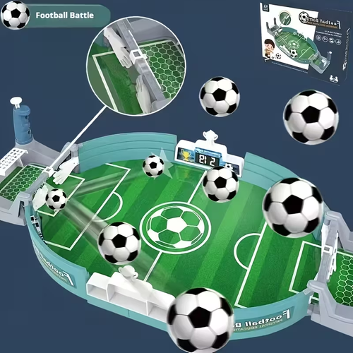 Dual Player Table Soccer Dual Player Family Party Table Soccer Board Game, Portable &amp,Durable Interactive Tabletop Football, Educational Sports Toy