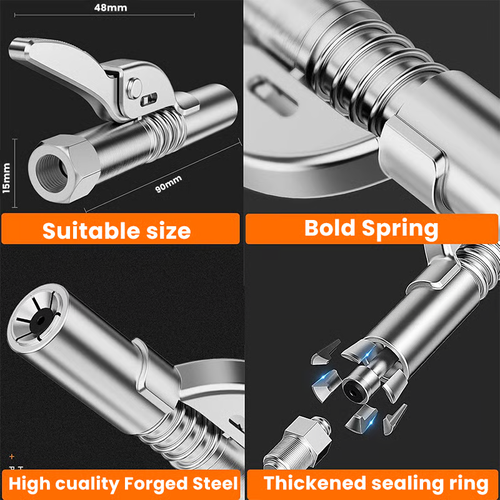 High Pressure Quick Release Grease Coupler