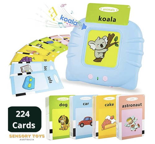 Audible Flashcard Device-Early Education Device+Flashcards(224 Cards)