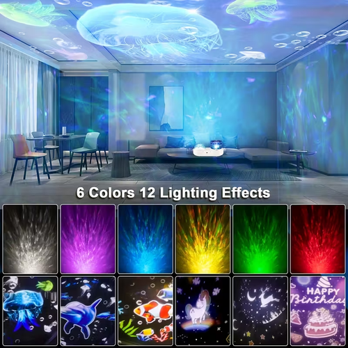 1pc Star LED Night Light Projector Star Ocean Light Girls Toys Suitable for 3-12 Years Old Boys Girls Gifts 3-12 Years Girls Boys Toys Birthday Christmas Gift Bedroom Decor
