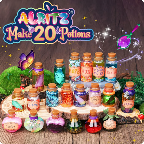✨ Alritz Fairy Potions Kit – 20 Magic Bottles DIY Craft Set for Kids & Families