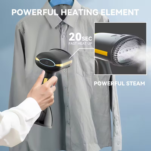 High-Power Steam Iron,1100W High-Power Portable Steam Iron | 300ml Large Capacity Water Tank, 20S Fast Fogging, Stainless Steel Panel & 110V Plug for Home & Travel, Wrinkle Removal for All Clothing Fabrics, Travel Clothing Care, Sleek Design, Durable Construction, Efficient Wrinkle Remover, Home Users, Compact Design, Highpower Engine, Frequent Travelers