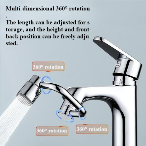 Universal sink faucet✨1080° Rotatable Faucet Aerator Extension