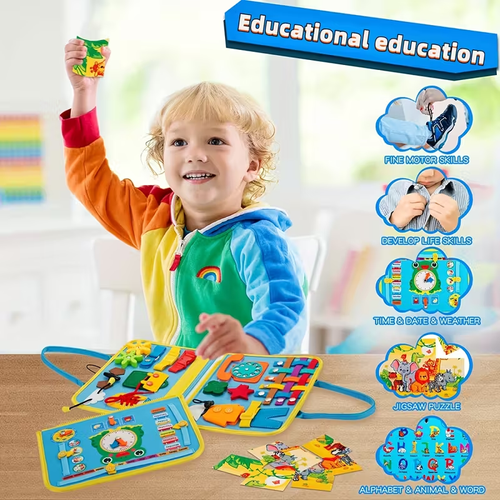 Educational Toy for Youngsters, Includes Life Skills, Letters, Numbers, Shapes, Colors, Animals and Weather, Perfect Travel Companion and Gift for Easter