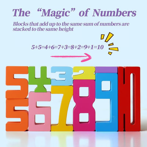 🔥Wooden Number Building Block
