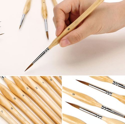 🎁11 Pcs Miniature Detail Paint Brush Set